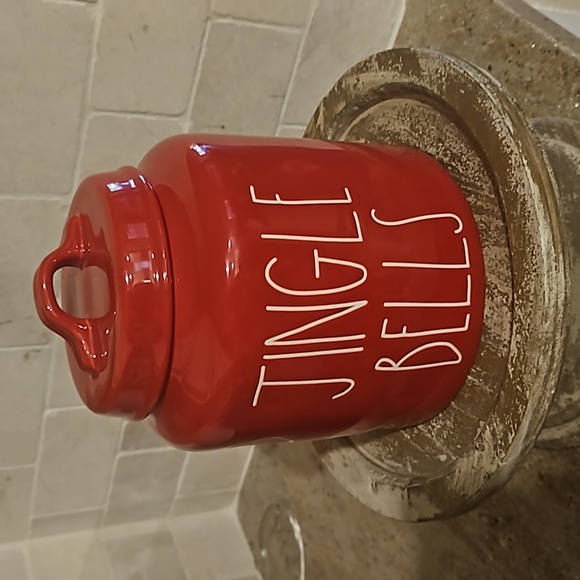 Rae Dunn Jingle Bells Canister - Picture 1 of 2